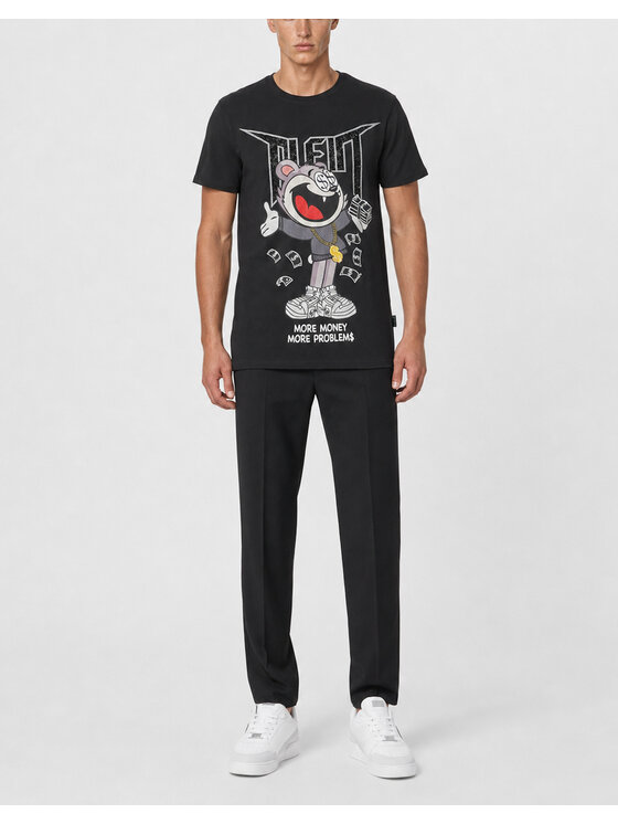 PHILIPP PLEIN PHILIPP PLEIN T-Shirt 31698 Černá Regular Fit