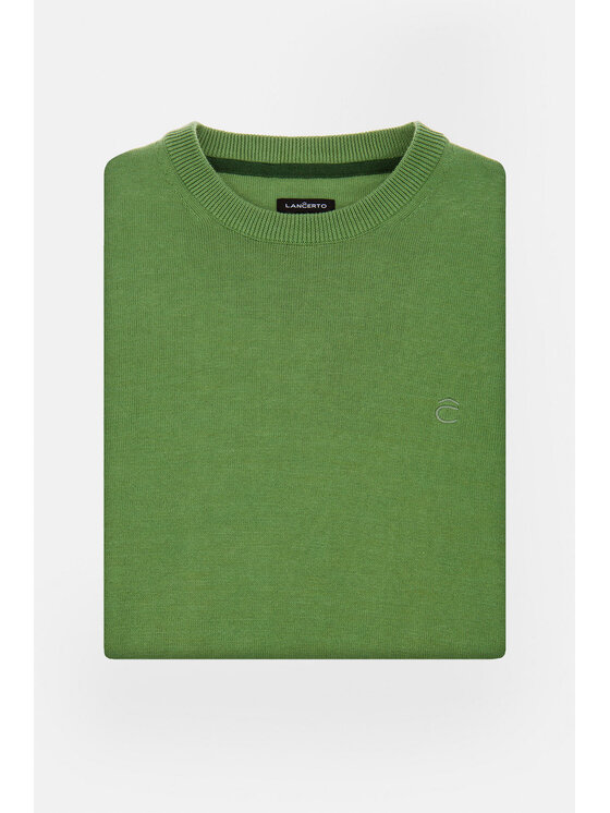 Lancerto Lancerto Sweter Keegan Zielony Regular Fit