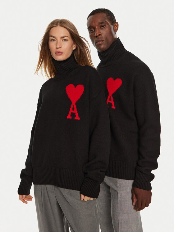 AMI PARIS AMI PARIS Dolcevita BFUKS402018 Nero Regular Fit
