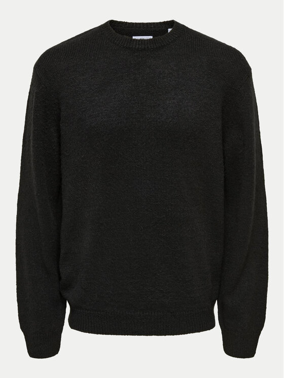 Only & Sons Only & Sons Sweter Anthony 22029798 Czarny Regular Fit