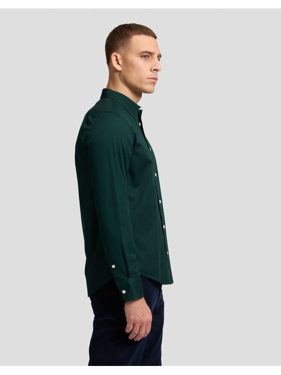 Lee Lee Koszula LS CLEAN SHIRT Zielony Regular Fit