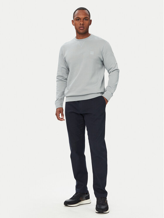 BOSS BOSS Felpa Westart 50509323 Grigio chiaro Regular Fit