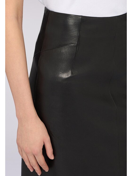 Trussardi Trussardi Gonna di pelle 1307A000647N033 Nero Regular Fit