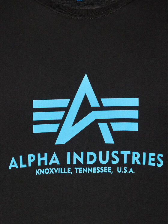Alpha Industries Alpha Industries Marškinėliai Basic 100501 Juoda Regular Fit