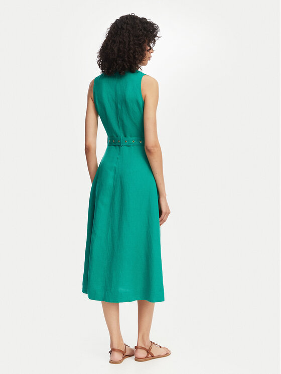 Tommy Hilfiger Tommy Hilfiger Sommerkleid WW0WW48951 Grün Regular Fit