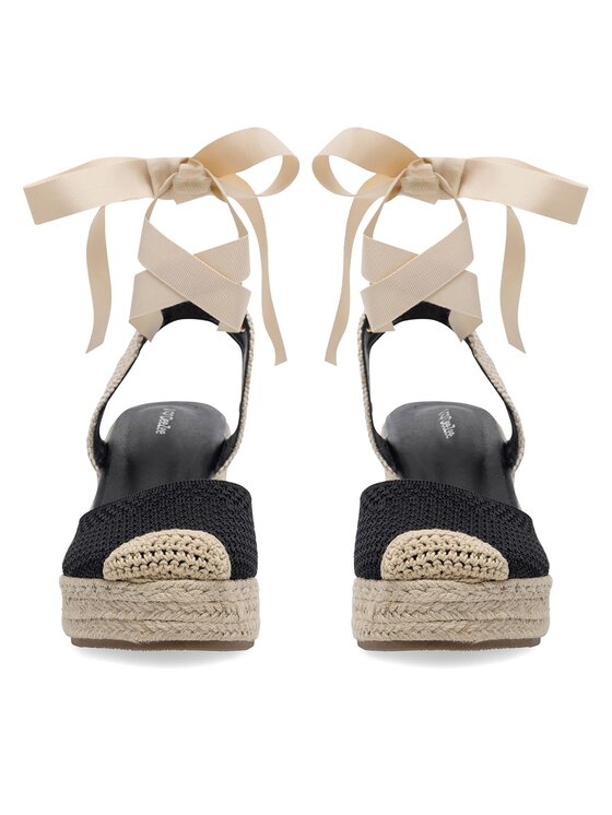 DeeZee DeeZee Espadryle WS2509-001 Czarny