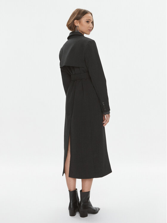 Herskind Herskind Vuneni kaput Ezara 4903956 Siva Regular Fit