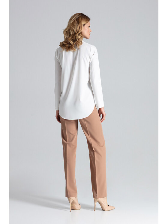FIGL FIGLFIGL Blusa M663 Écru Regular Fit