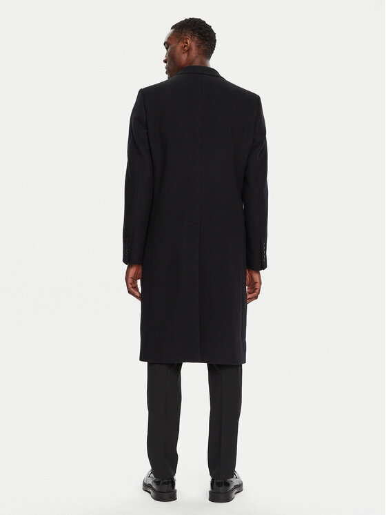 Dolce&Gabbana Dolce&Gabbana Wollmantel G036IT HUMJ2 Schwarz Regular Fit