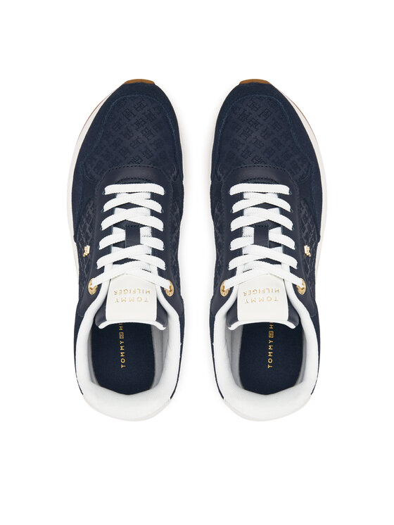 Tommy Hilfiger Tommy Hilfiger Αθλητικά Th Runner Suede Monogram FW0FW09620 Σκούρο μπλε
