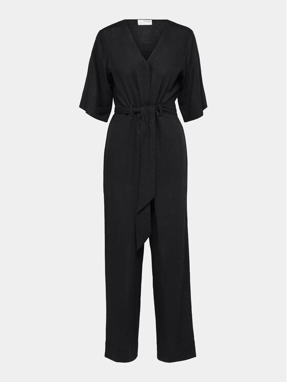 Selected Femme Selected Femme Salopetă 16089065 Negru Regular Fit