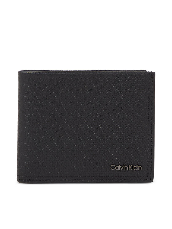 Calvin Klein Moška Denarnica Minimalism Bifold 6Cc W/Bill K50K510894 Črna