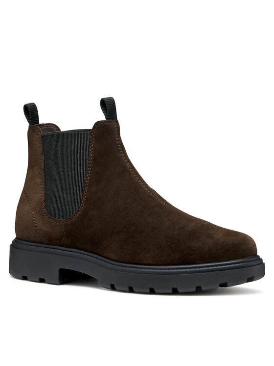 Geox Geox Kotníková obuv s elastickým prvkem U Spherica Ec7 U46FRA 00022 C6006 Hnědá