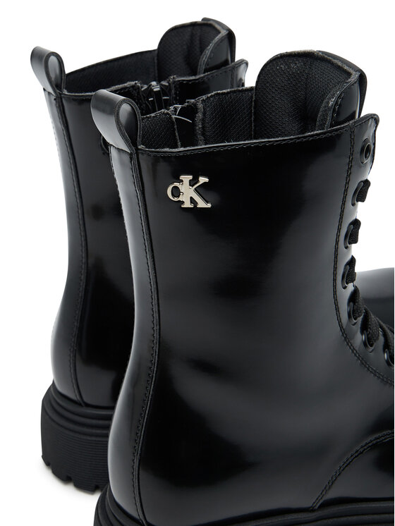 Calvin Klein Calvin Klein Trapery Tronchetto Allacciato V4A5-83133-1453 Czarny