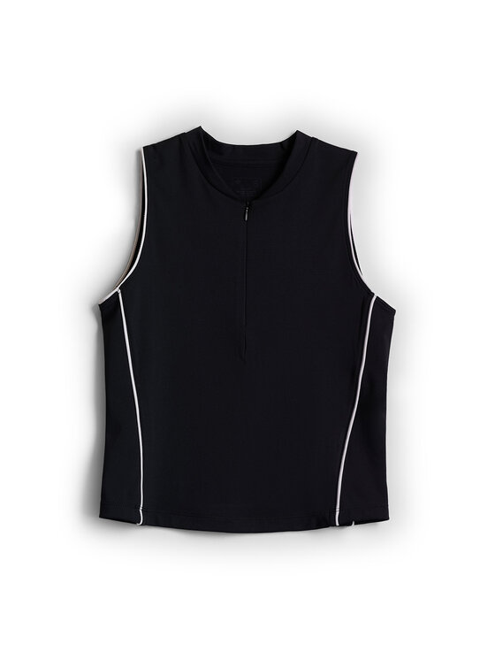 4F 4F Koszulka techniczna SERVE & SMASH Czarny Slim Fit