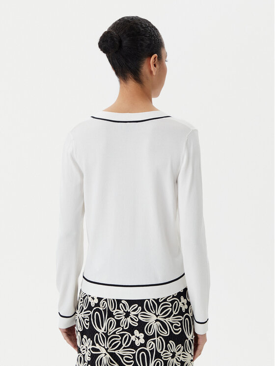 Luisa Spagnoli Luisa Spagnoli Strickjacke Canaria 100003 Écru Regular Fit