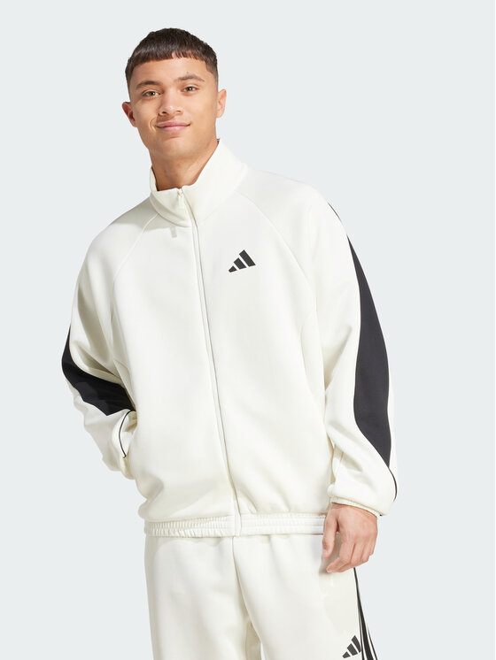 adidas adidas Bluza Stadium Biały Loose Fit