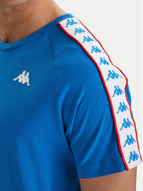 Kappa Kappa T-Shirt Banda Coen 303UV10 Modrá Slim Fit
