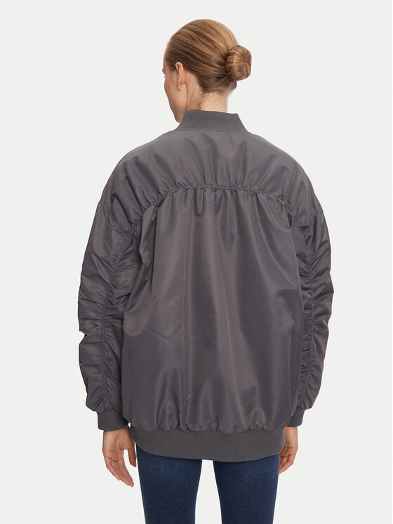 ONLY ONLY Μπόμπερ μπουφάν Mille 15322732 Γκρι Oversize