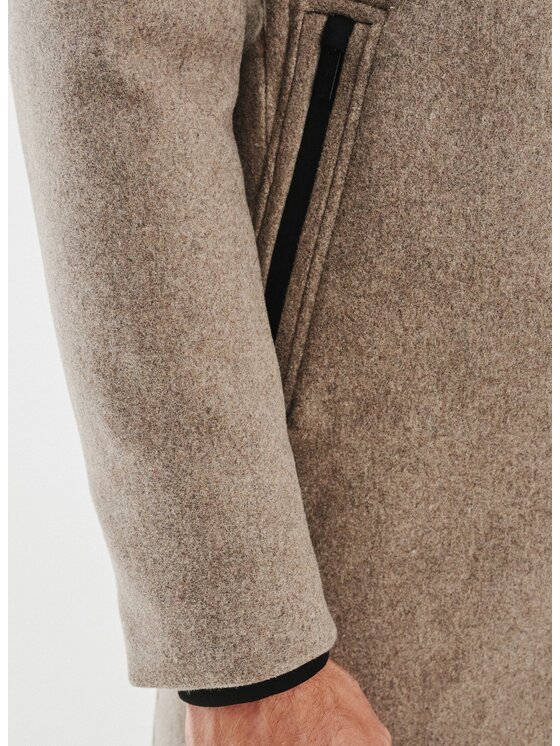 Pako Lorente Pako Lorente Płaszcz P24WF-7X-008 Beżowy Classic Fit
