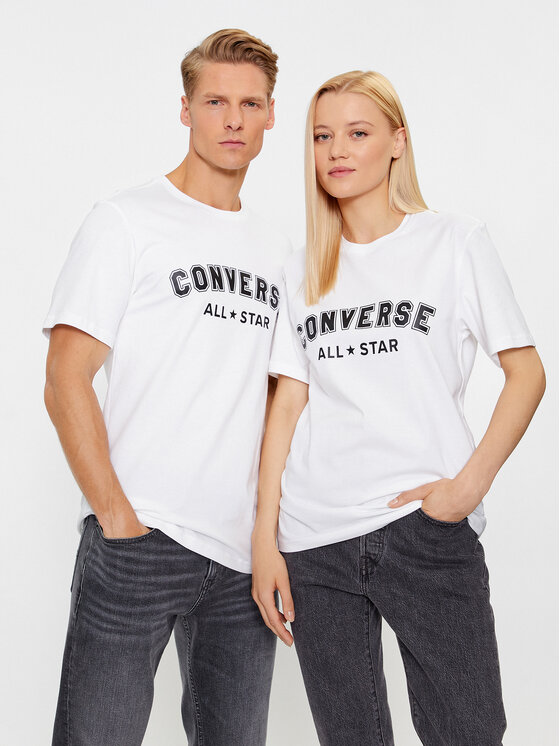 Converse Converse T-särk Classic Fit All Star Center Front Tee 10024566-A04 Valge Regular Fit