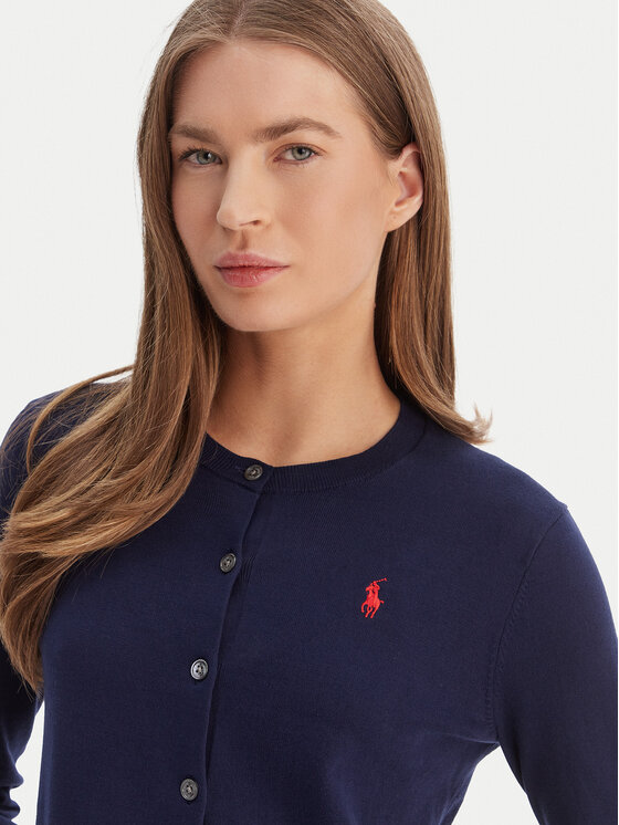 Polo Ralph Lauren Polo Ralph Lauren Kardigan 211971871004 Granatowy Slim Fit
