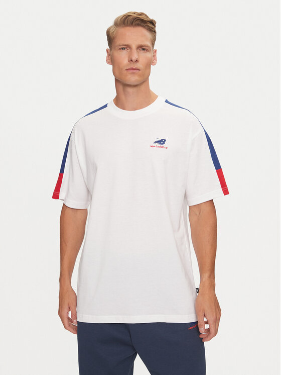 New Balance T-shirt Classics MT43526NNY Plava Relaxed Fit