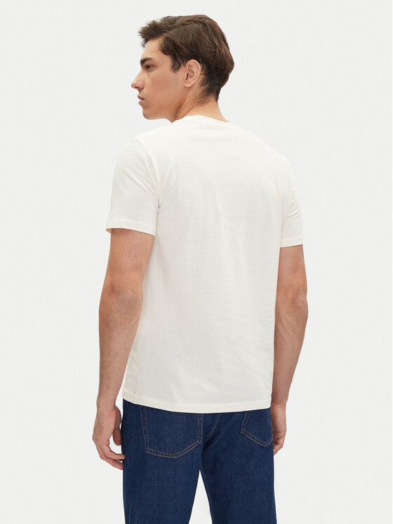 Mustang Mustang Marškinėliai Austin 1016484 Balta Regular Fit