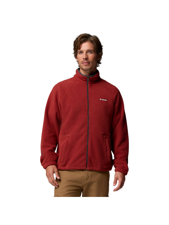 Columbia Columbia Polar Timber Crest Full Zip Fleece Czerwony Regular Fit