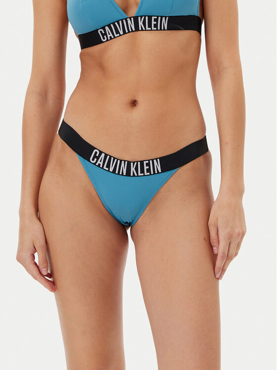 Calvin Klein Swimwear Calvin Klein Swimwear Bikini partea de jos KW0KW02857 Albastru