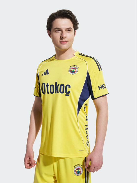 adidas adidas Koszulka techniczna Fenerbahce Żółty Slim Fit