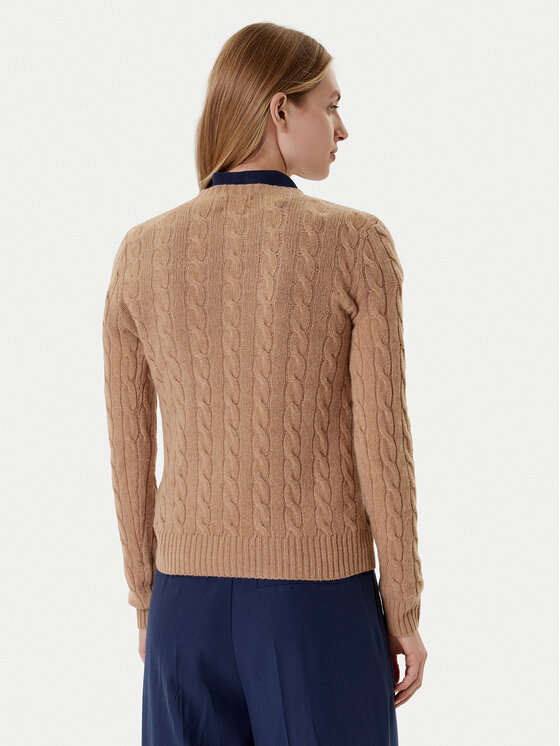 Polo Ralph Lauren Polo Ralph Lauren Пуловер 211971865002 Бежов Slim Fit