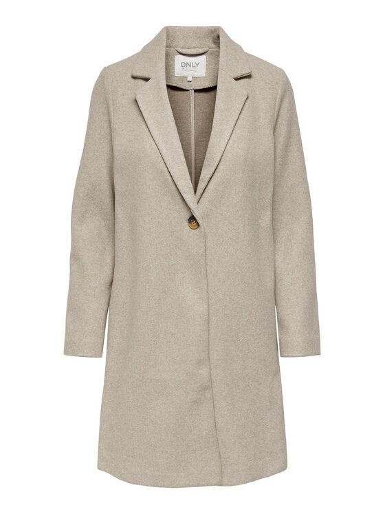 ONLY ONLY Cappotto di transizione Emma 15281382 Écru Regular Fit