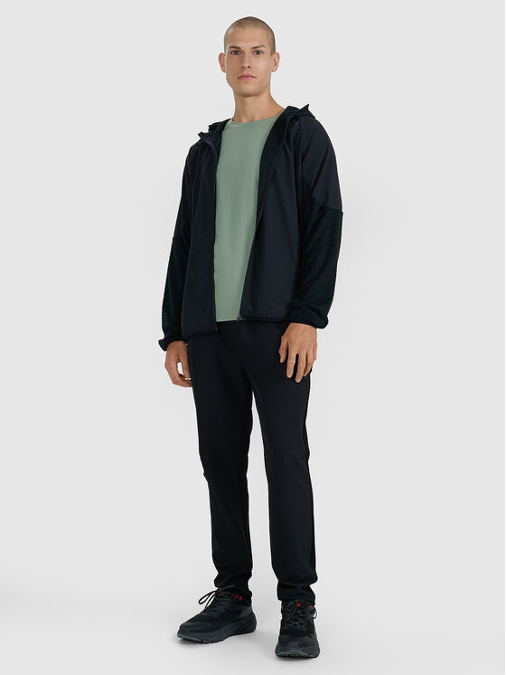 4F 4F Bluza techniczna TRAIL RUNNING Czarny Regular Fit