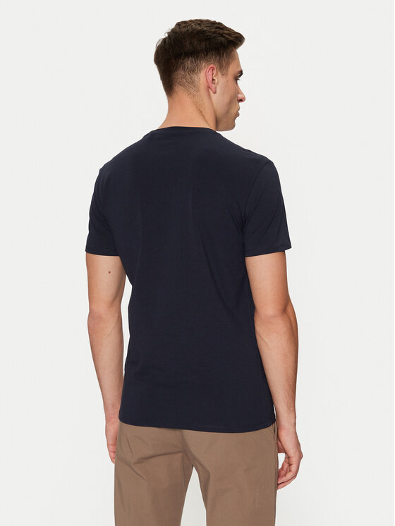 Guess Guess T-krekls M2YI24 J1314 Tumši zils Slim Fit