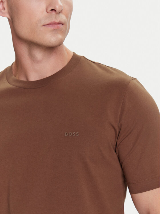 BOSS BOSS Tričko Thompson 01 50468347 Hnedá Regular Fit