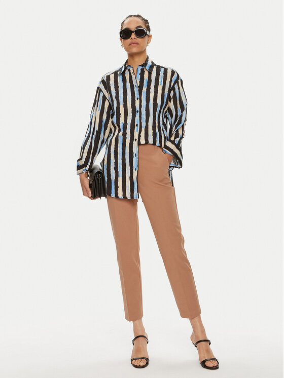 PINKO Pinko Hlače Bello 100155 A1P9 Smeđa Regular Fit