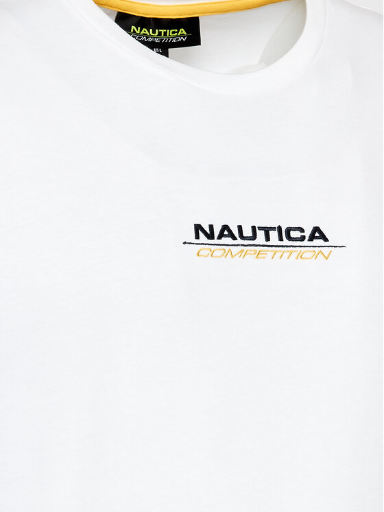 Nautica Nautica T-shirt Pooler N7G00749 Bijela Regular Fit
