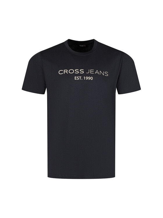 Cross Jeans Cross Jeans T-Shirt 16154-310 Granatowy Regular Fit
