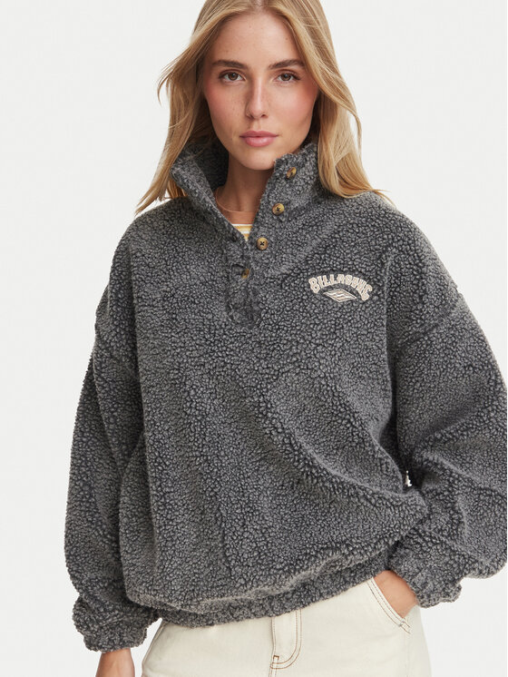 Billabong Billabong Fleecejacke EBJPF00113 Dunkelgrau Relaxed Fit