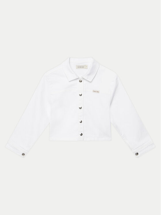 Calvin Klein Jeans Calvin Klein Jeans Джинсова куртка IG0IG02844 Білий Relaxed Fit