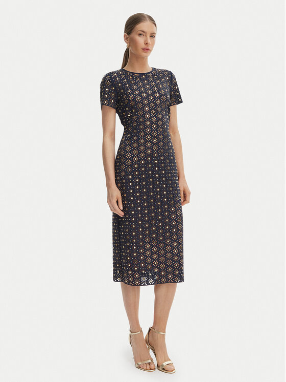 MICHAEL Michael Kors Rochie de zi MS683HED6E Bleumarin Slim Fit