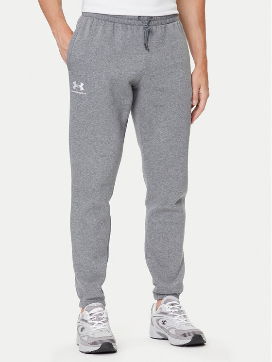 Under Armour Spodnie dresowe UA Essential Fleece Jogger 1373882 Szary Regular Fit