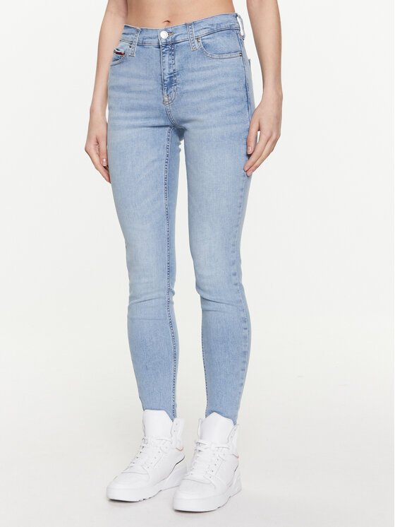 Tommy Jeans Džinsi Nora DW0DW15490 Zils Skinny Fit