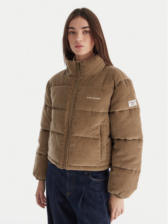 Guess Jeans Guess Jeans Winterjacke W5BL17 W2061 Beige Regular Fit