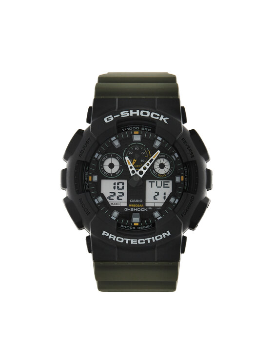G-Shock G-Shock Ρολόι Two Tune Utility GA-100TU-1A3ER Χακί