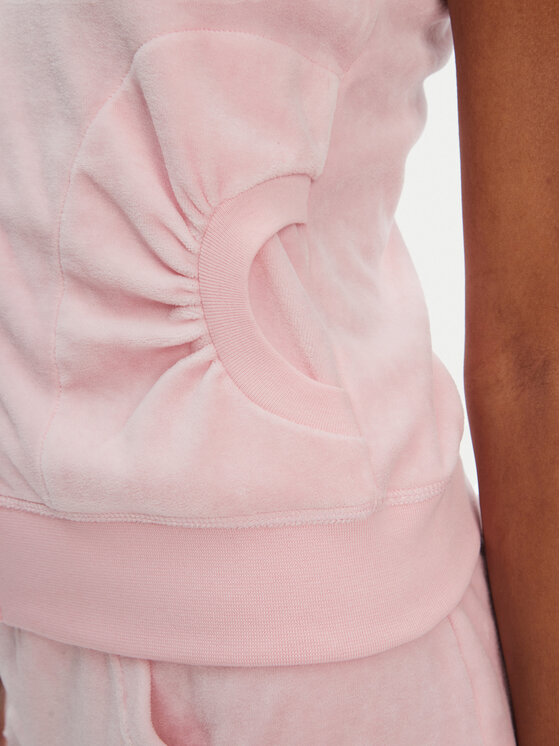 Juicy Couture Juicy Couture Суитшърт Heritage JCGAS125021 Розов Slim Fit