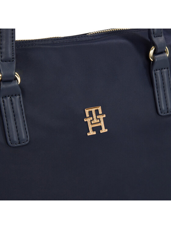Tommy Hilfiger Tommy Hilfiger Τσάντα Poppy Th Tote AW0AW15639 Σκούρο μπλε