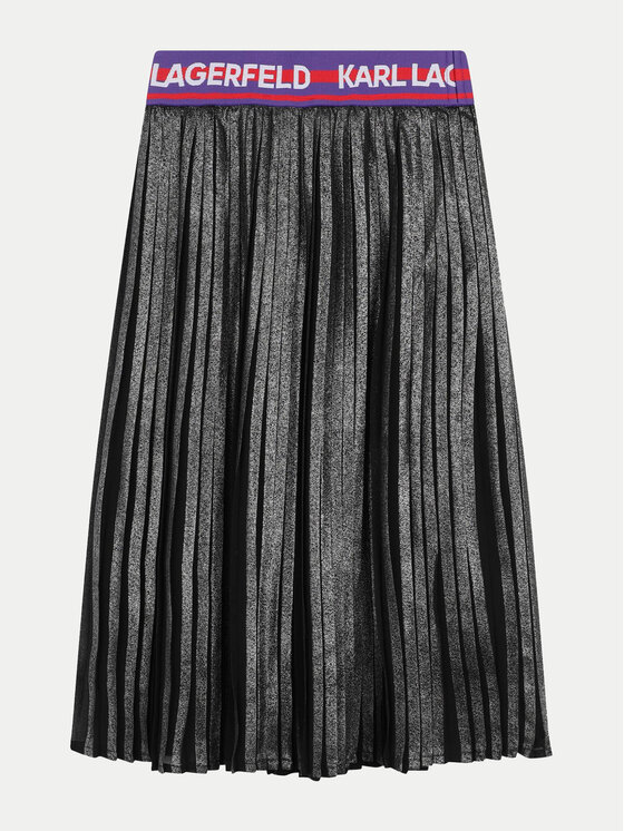 Karl Lagerfeld Kids Karl Lagerfeld Kids Plesirana suknja Z30196 D Siva Regular Fit