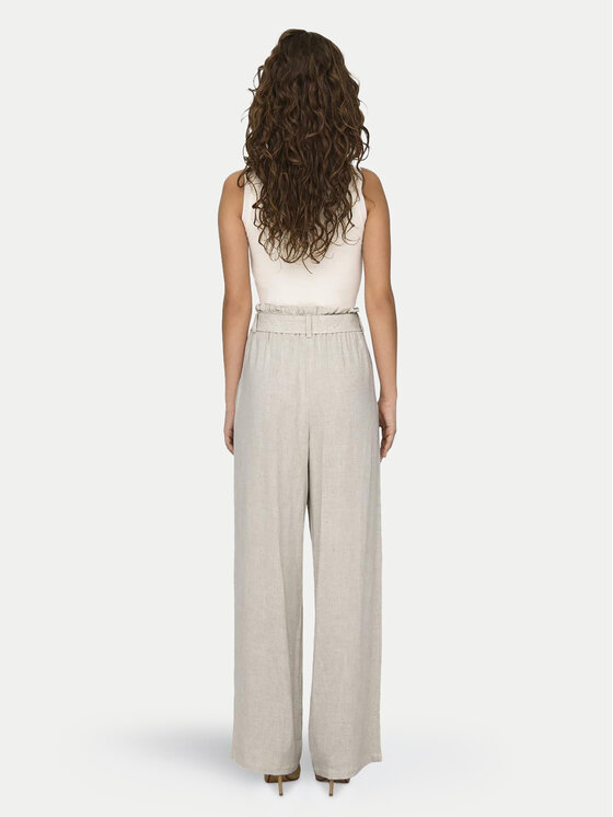 ONLY ONLY Hlače Siesta 15322259 Siva Straight Fit
